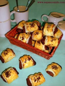 Mini napolitanas de chocolate